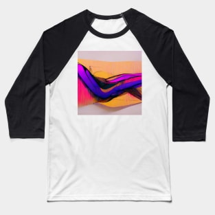 Minimal Abstract Lines #4 Baseball T-Shirt